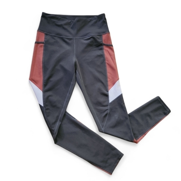 3-Piece Set Women's Activewear Leggings, Hoodie & Top Color Block Size Large - Picture 5 of 10